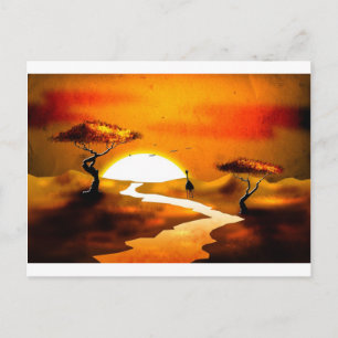 Afrika retro  geschenken 13 briefkaart