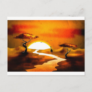 Afrika retro geschenken 13 briefkaart