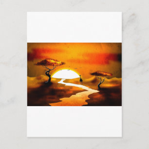 Afrika retro geschenken 13 briefkaart