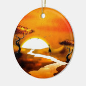 Afrika retro  geschenken 13 keramisch ornament (Links)