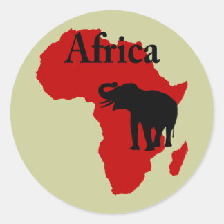 Afrika Ronde Sticker