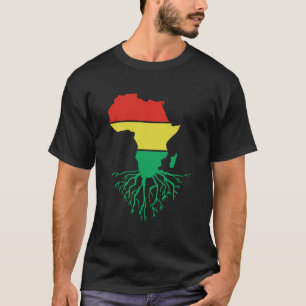 Afrika Roots Afrocentrisch Zwarte Geschiedenis Afr T-shirt
