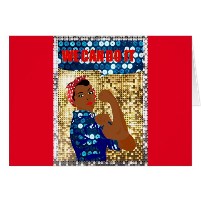 afrika rosie de riveter (Voorkant Horizontaal)