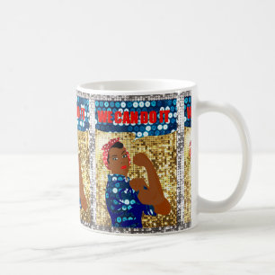 afrika rosie de riveter koffiemok