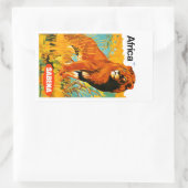 Afrika ~ Sabena Rechthoekige Sticker (Tas)