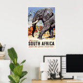 Afrika Safari Print Reisposter Afrikaanse Kunst (Thuiskantoor)