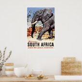Afrika Safari Print Reisposter Afrikaanse Kunst (Keuken)