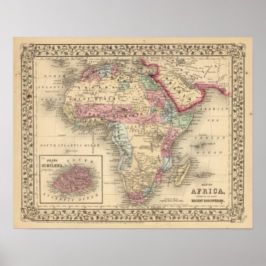 Afrika St Helena Poster (Voorkant)