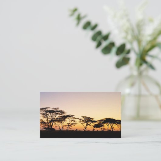 Afrika - Sunset Visitekaartje (Staand voorkant)