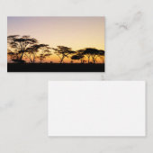 Afrika - Sunset Visitekaartje (Voorkant / Achterkant)