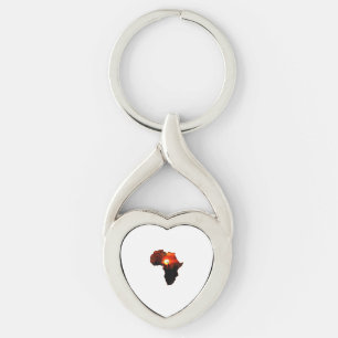Afrika T Shirt Kaart van Afrika T-shirt Zuid-Afrik Sleutelhanger