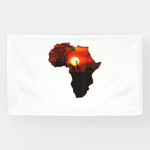 Afrika T Shirt Kaart van Afrika T-shirt Zuid-Afrik Spandoek