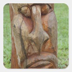 Afrika, Togo, Kpalime. Ambachtelijk handwerk centr Vierkante Sticker