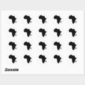 Afrika trots ronde sticker (Vel)