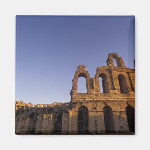 Afrika, Tunesië, El Jem. Ruïnes van een Romeins 2 Magneet