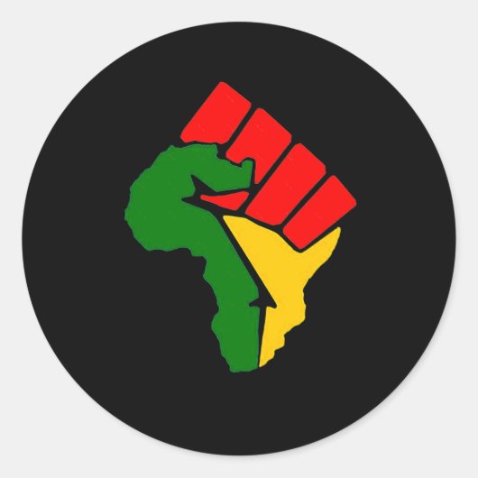 afrika verhoogt eerste Sticker (Voorkant)