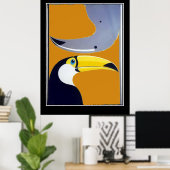 Afrika Vintage Reisposter Poster (Thuiskantoor)