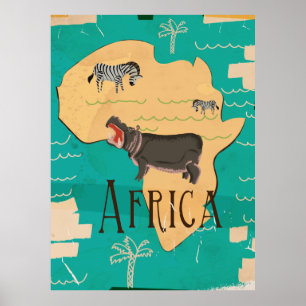 Afrika vintage reisposter poster
