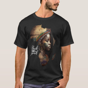Afrika Voor Vrouwen Zwarte Geschiedenis Maand Afri T-shirt