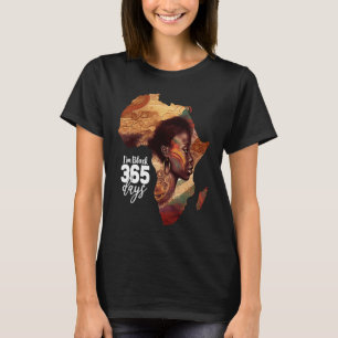 Afrika voor vrouwen zwarte geschiedenis maand Afri T-shirt