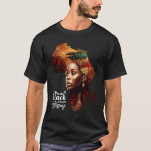 Afrika voor vrouwen zwarte geschiedenis maand Afri T-shirt