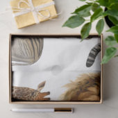  Afrika Wilde Dieren Lion Leopard Ontworpen Tissuepapier (Geschenk)