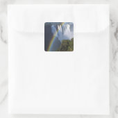 Afrika, Zimbabwe, Victoria-Herfsten Vierkante Sticker (Tas)