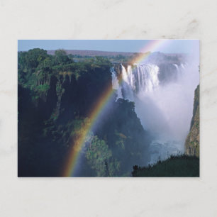 Afrika, Zimbabwe. Victoriawatervallen Briefkaart
