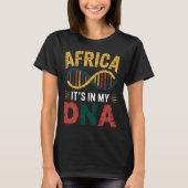 Afrika zit in mijn DNA Trots op Afrika T-shirt (Voorkant)