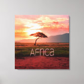 Afrika - ZonneAfrika Canvas Afdruk (Voorkant)