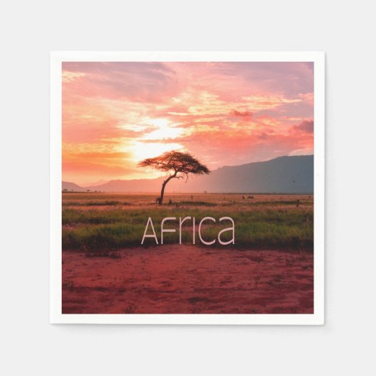 Afrika - ZonneAfrika Servet (Voorkant)