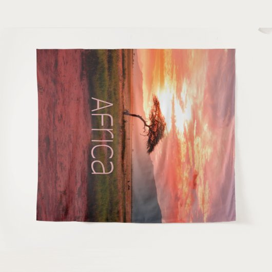 Afrika - ZonneAfrika Wandkleed (Voorkant (horizontaal))