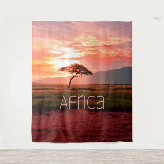 Afrika - ZonneAfrika Wandkleed (Voorkant)