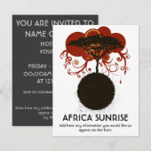 Afrika zonsopgang aanpasbaar kaart (Voorkant / Achterkant)