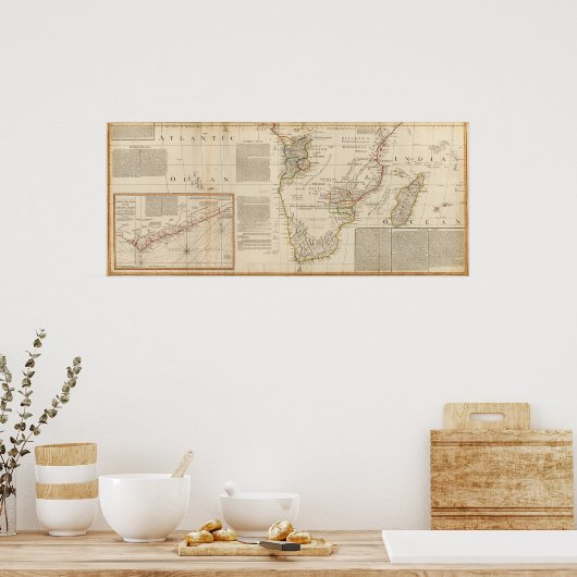 Afrika Zuid Poster (Keuken)