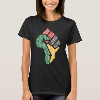 Afrika Zwarte Vrouwen Afrikaanse Zwarte Geschieden T-shirt