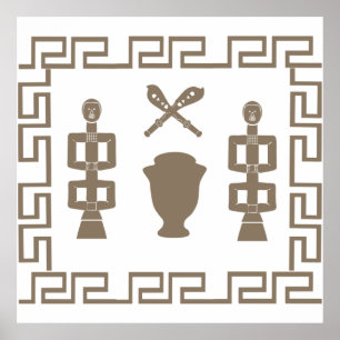 afrikaans abstracte stammodel poster