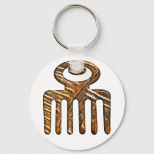 Afrikaans Adinkra-symbool van schoonheid. Sleutelhanger