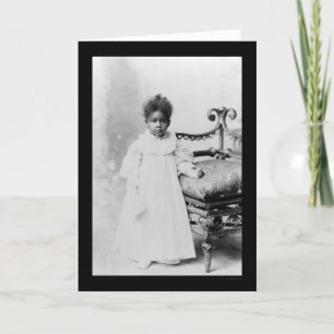 Afrikaans-Amerikaans meisje 1900 Kaart