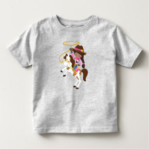 Afrikaans-Amerikaans meisje, Cowgirl, Sheriff, Las Kinder Shirts
