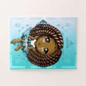 Afrikaans-Amerikaans meisje Legpuzzel (Horizontaal)