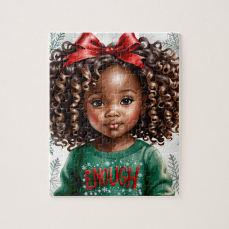 Afrikaans Amerikaans Meisje Puzzel