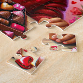 Afrikaans Amerikaans Meisje Valentijn Puzzel (Zijkant)