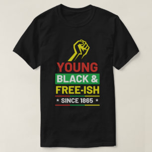 Afrikaans-Amerikaans ontwerp voor zwarte geschiede T-shirt