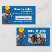 Afrikaans-Amerikaans Visitekaartje (Voorkant / Achterkant)