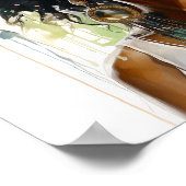 Afrikaans Amerikaans Vrouw Schilderen Poster (Hoek)