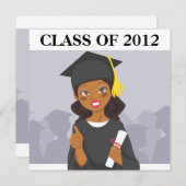 Afrikaans-Amerikaanse Afstuderen Kaart (Voorkant / Achterkant)