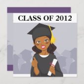 Afrikaans-Amerikaanse Afstuderen Kaart (Voorkant / Achterkant)