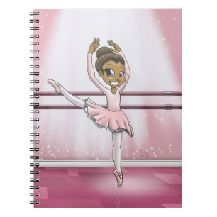 Afrikaans-Amerikaanse Ballerina Notitieboek