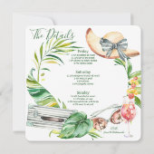 Afrikaans-Amerikaanse bride Bachelorette Weekend Kaart (Achterkant)